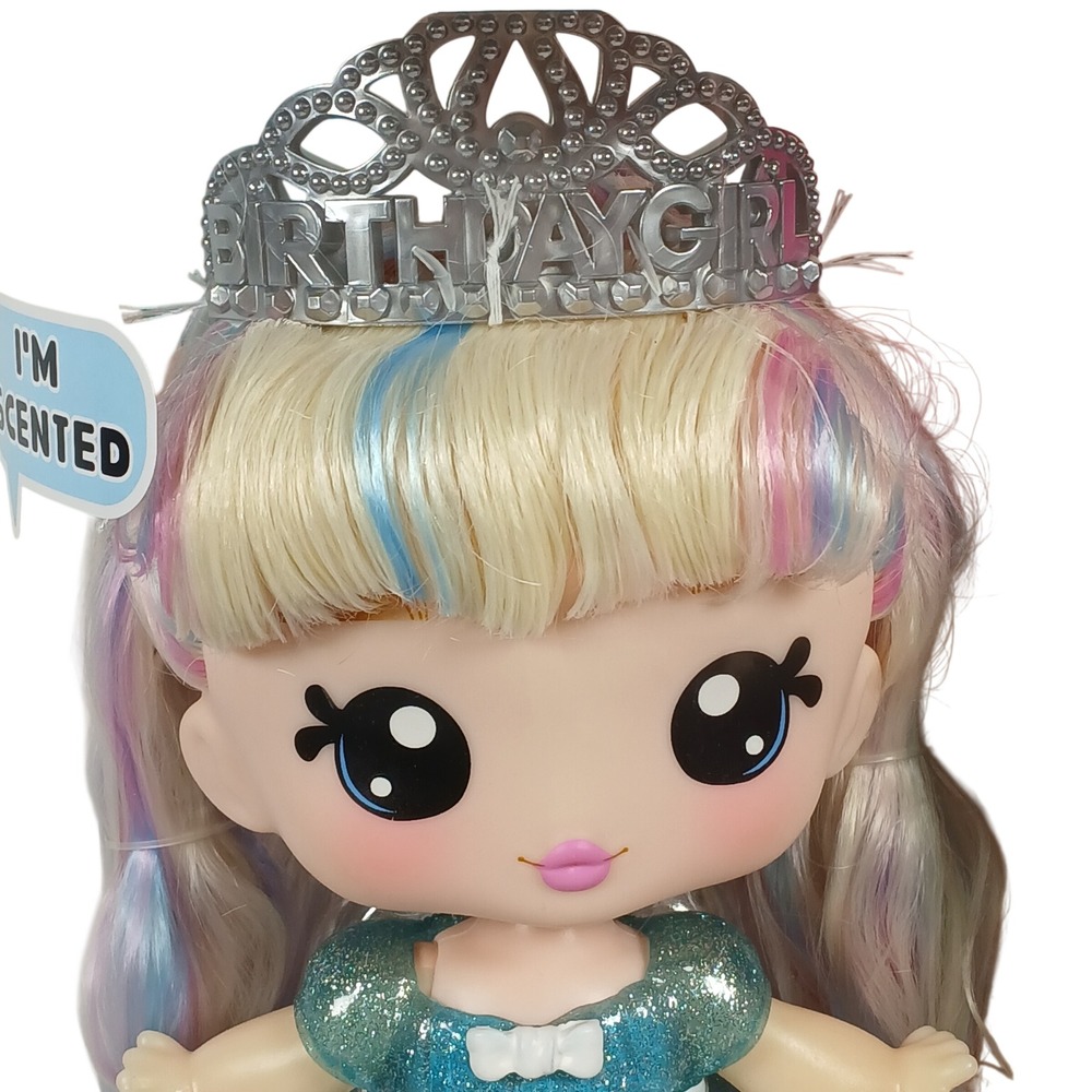 NEW YummiLand Callie Large Doll Birthday Cake Scented DIY Lip Gloss Tiara